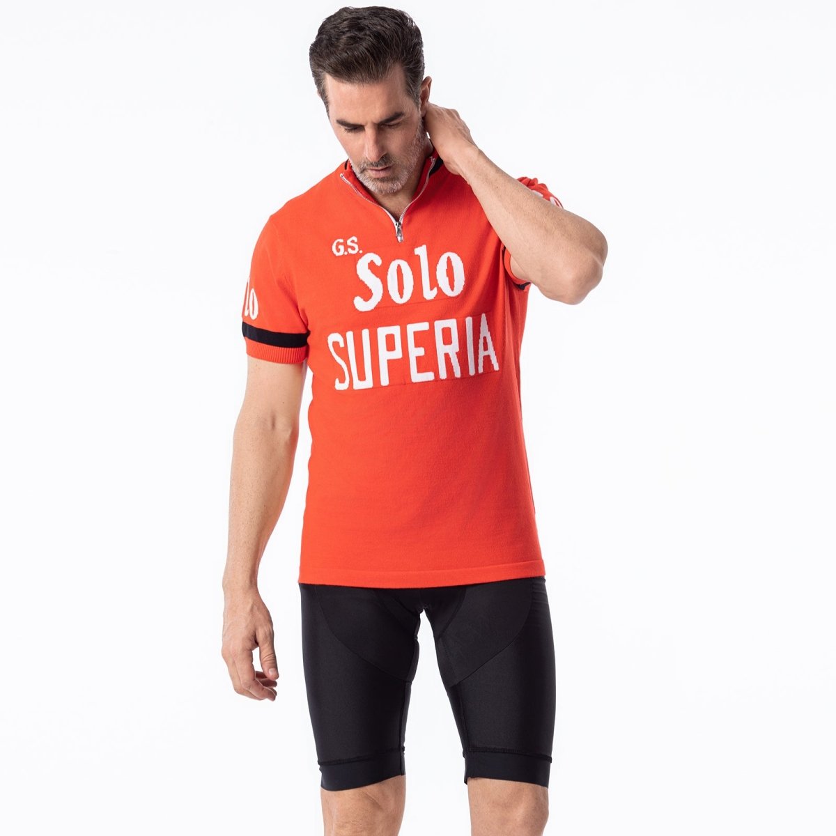 GS Solo Superia Merino Wool - Retro Cycling Jersey