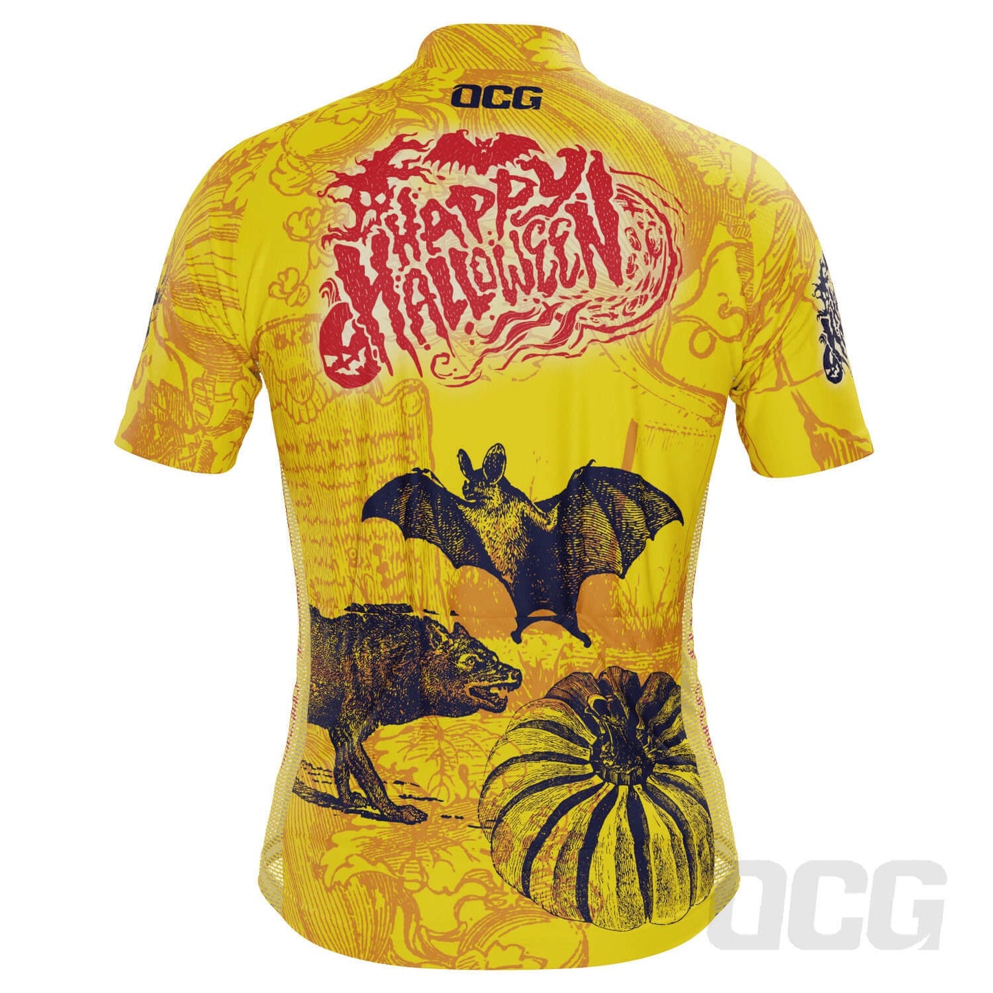 Men's Happy Halloween Short Sleeve Cycling Jersey