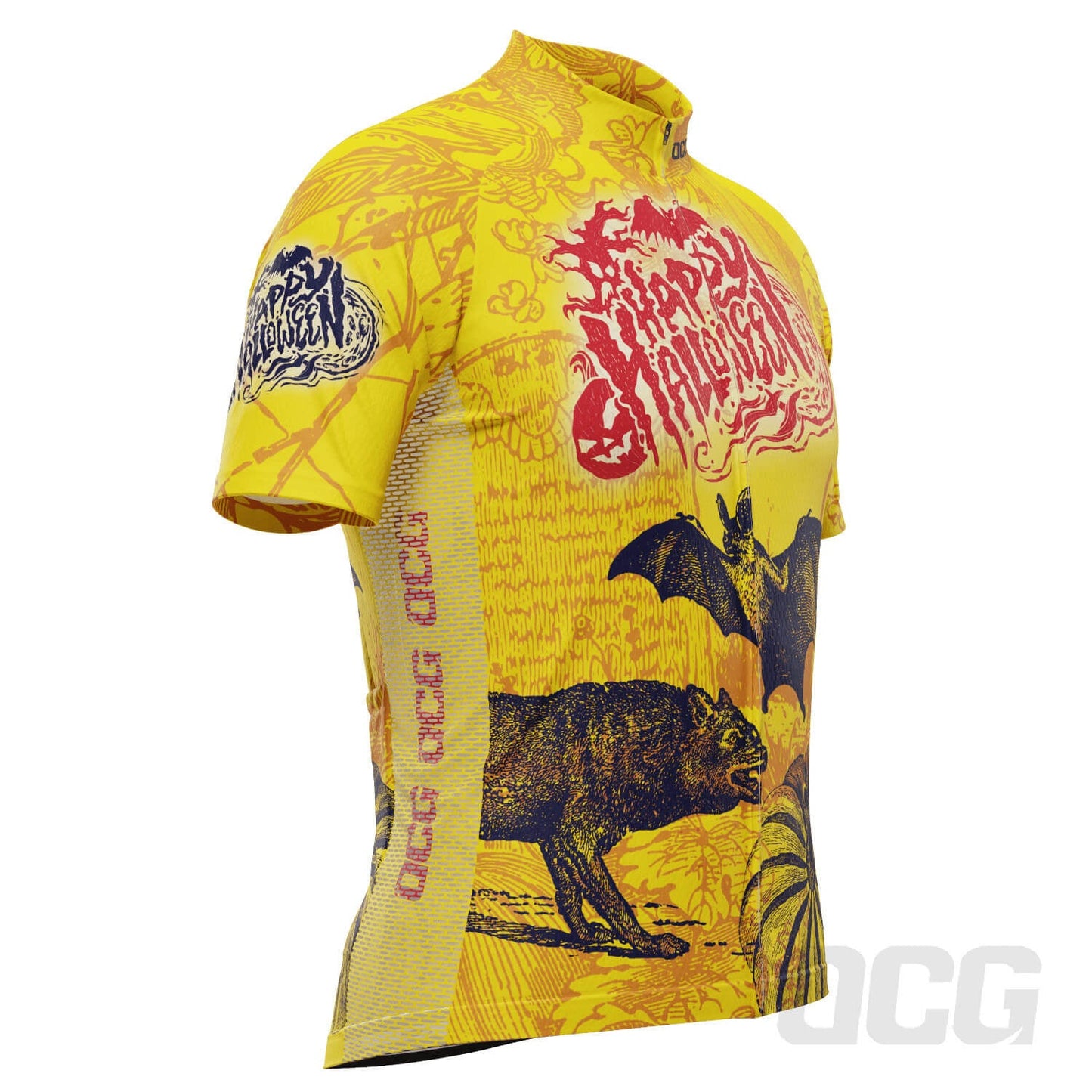 Men's Happy Halloween Short Sleeve Cycling Jersey