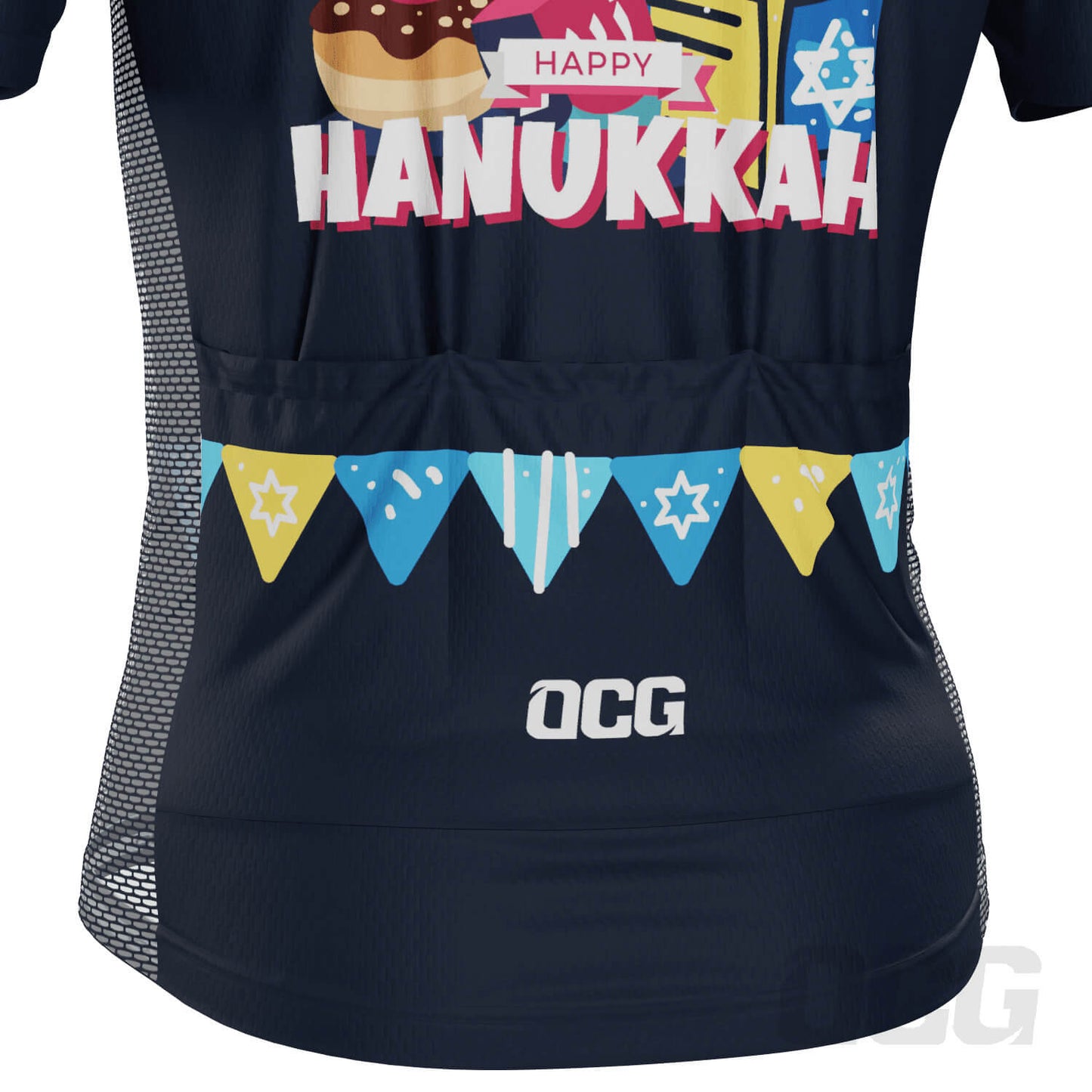 Men's Happy Hanukkah Short Sleeve Cycling Jersey