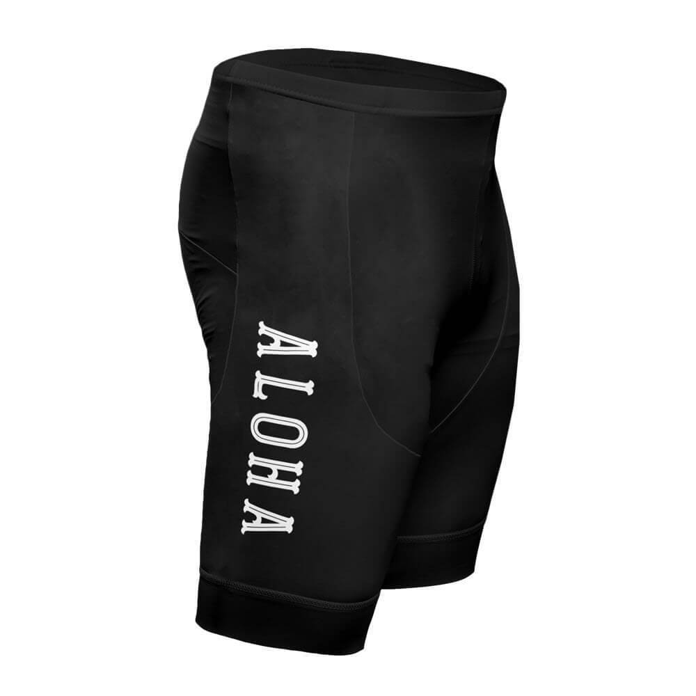 Men's Hawaiian Aloha Floral Gel Padded Cycling Shorts