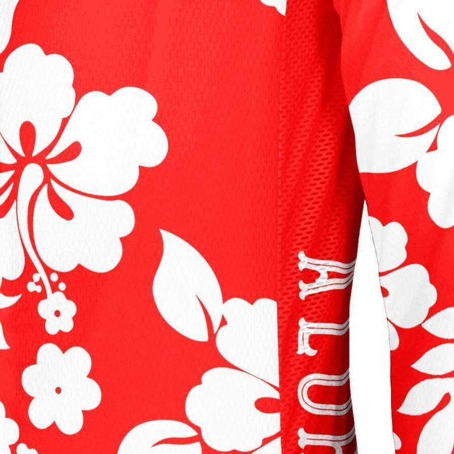 Men's Hawaiian Aloha Floral 2 Piece Cycling Kit
