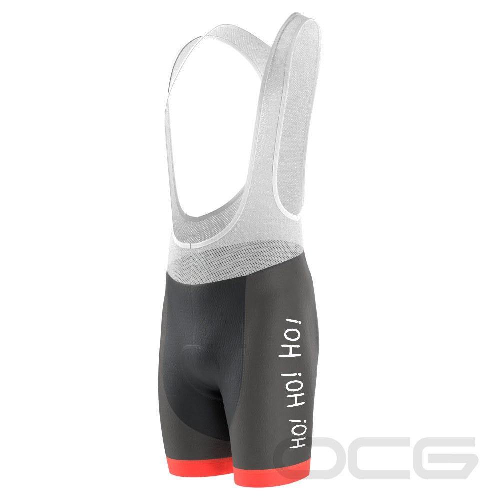 Men's Ho Ho Ho Santa Pro-Band Gel Padded Cycling Bib