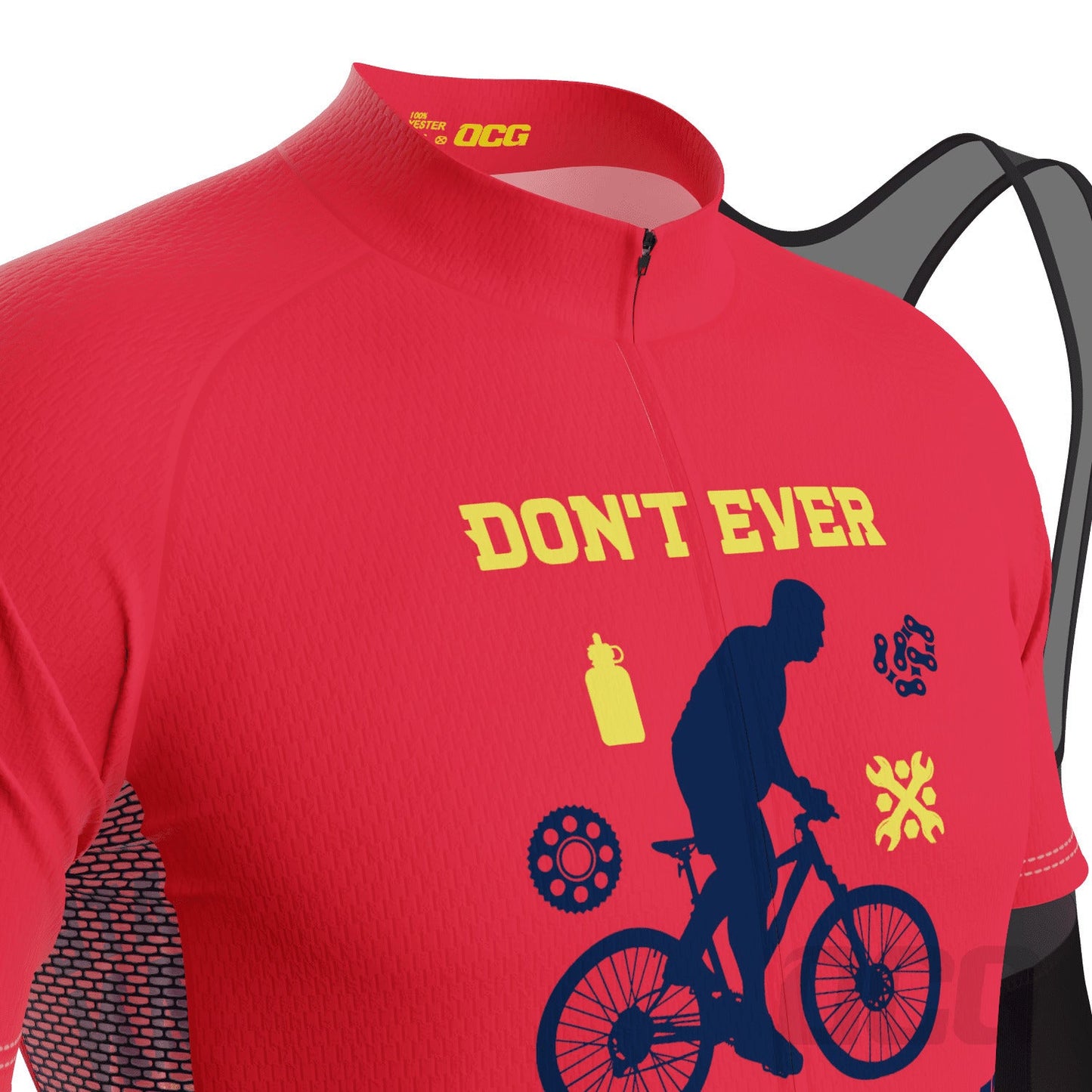 Men's Don't Ever Underestimate a Fat Man 2 Piece Cycling Kit