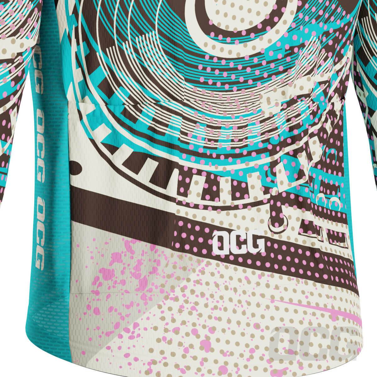 Men's Just Keep Spinning DJ Long Sleeve Cycling Jersey
