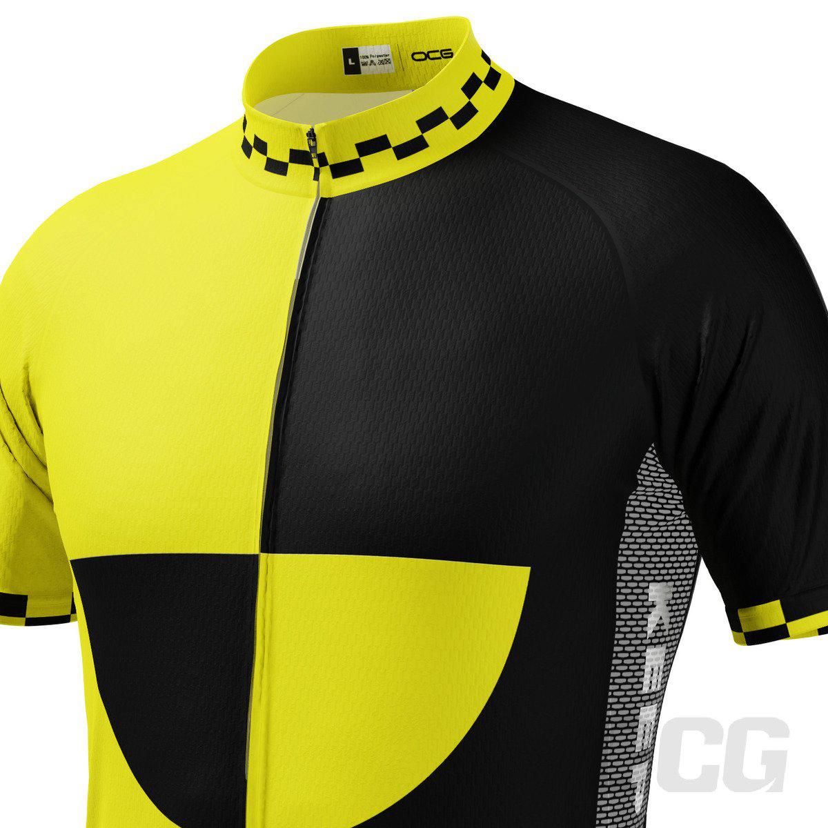 Men's High Viz Keep Clear Test Dummy Short Sleeve Cycling Jersey