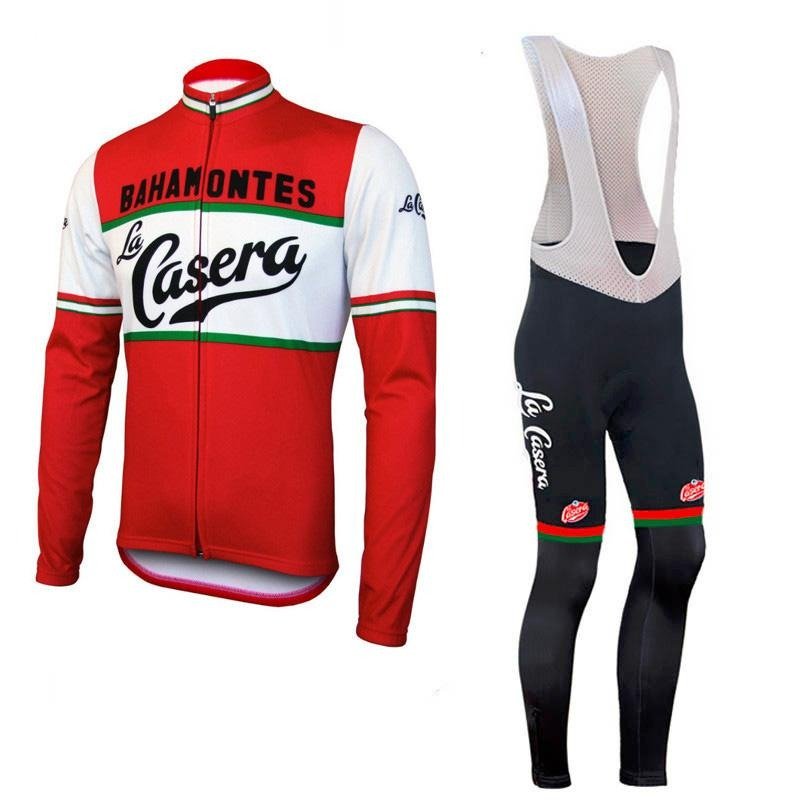 La Casera-Bahamontes Retro Cycling Jersey Long Set