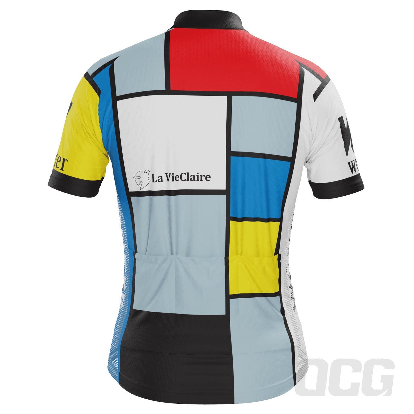 Men's Retro La Vie En Claire Short Sleeve Cycling Jersey