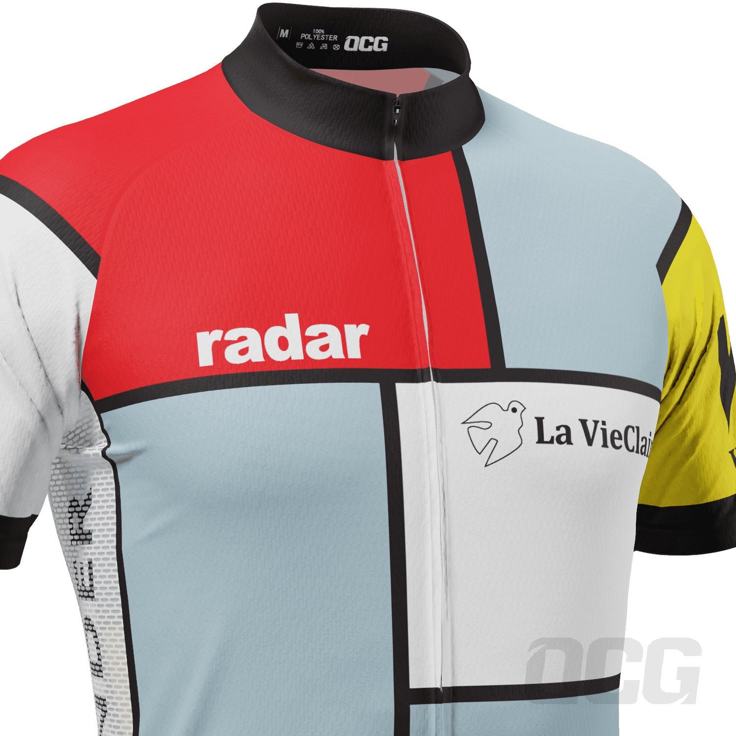 Men's Retro La Vie En Claire Short Sleeve Cycling Jersey