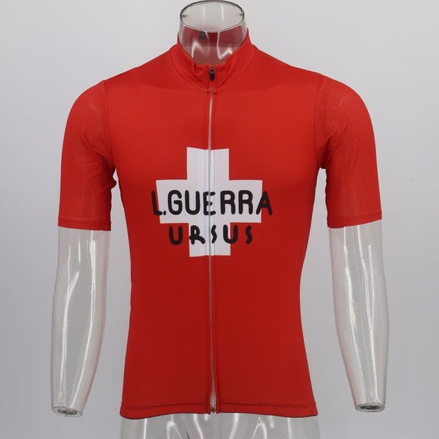 Learco Guerra Ursus Retro Cycling Jersey Red
