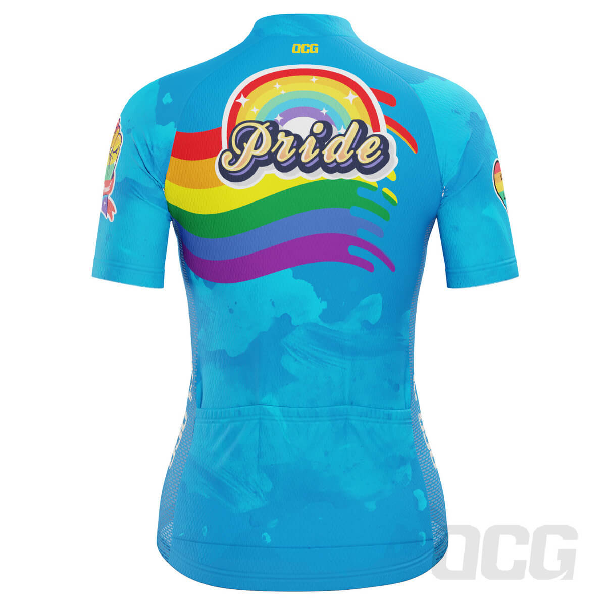 Women's LGBT Pride Rainbow Icon Short Sleeve Cycling Jersey