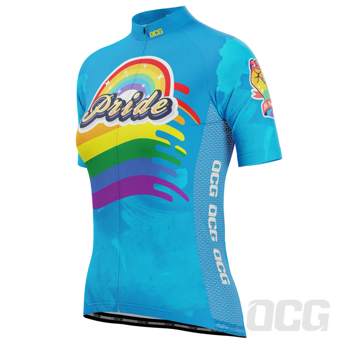 Women's LGBT Pride Rainbow Icon Short Sleeve Cycling Jersey
