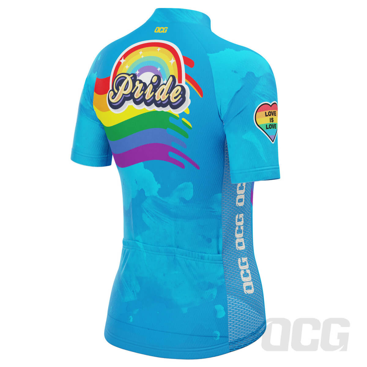 Women's LGBT Pride Rainbow Icon Short Sleeve Cycling Jersey