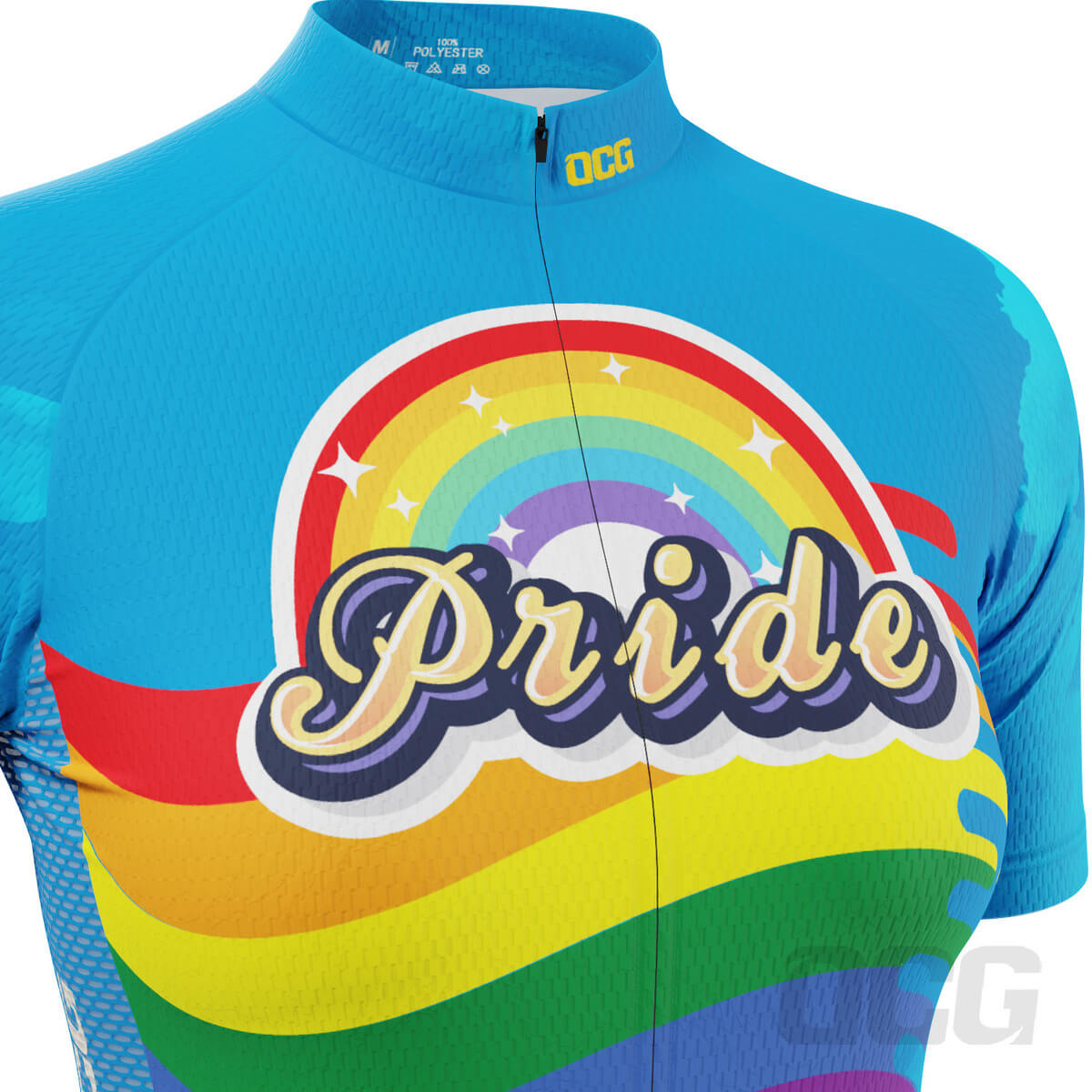 Women's LGBT Pride Rainbow Icon Short Sleeve Cycling Jersey