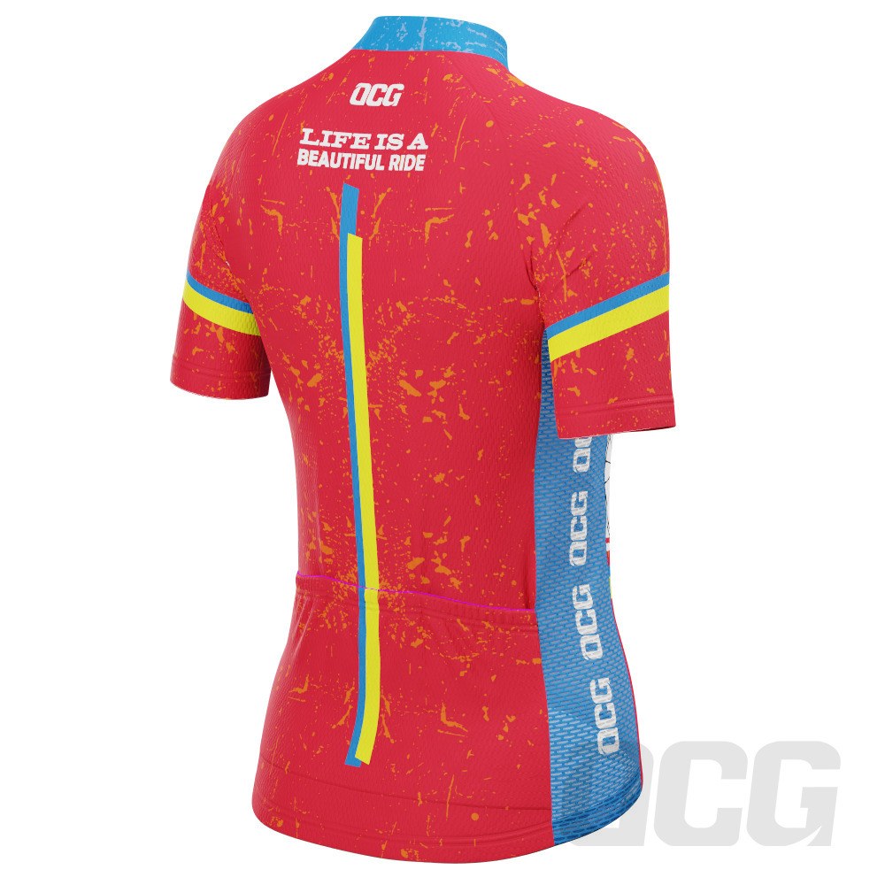 Women's Life is a Beautiful Ride Short Sleeve Cycling Jersey