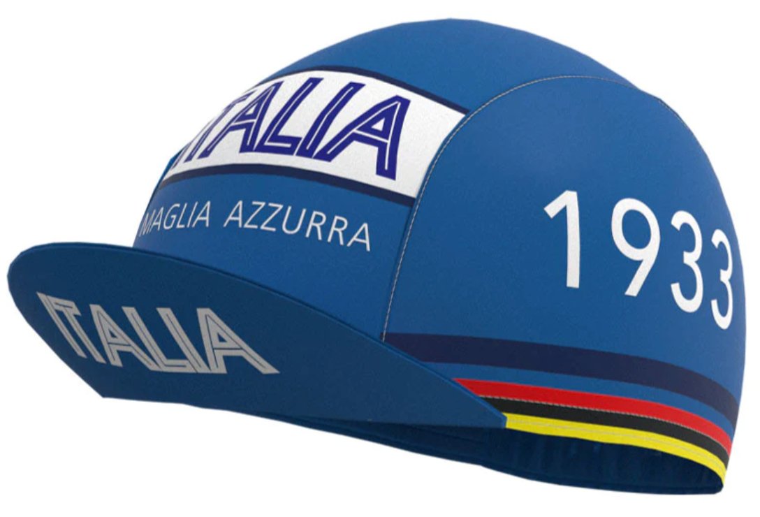 Maglia Azzurra Italia 1933 Retro Cycling Cap