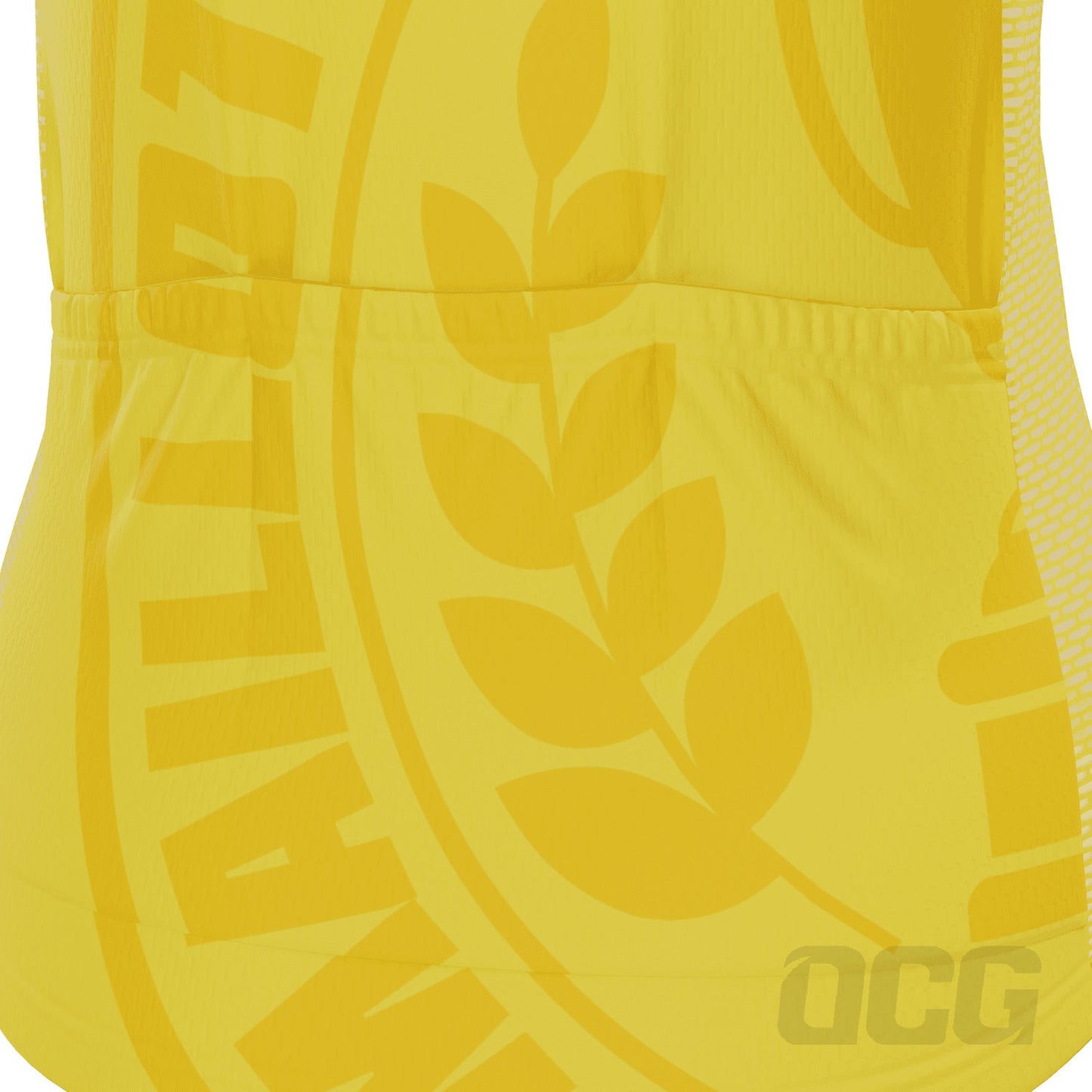 Women's Tour de France Yellow Leaders Maillot Jaune Short Sleeve Cycling Jersey
