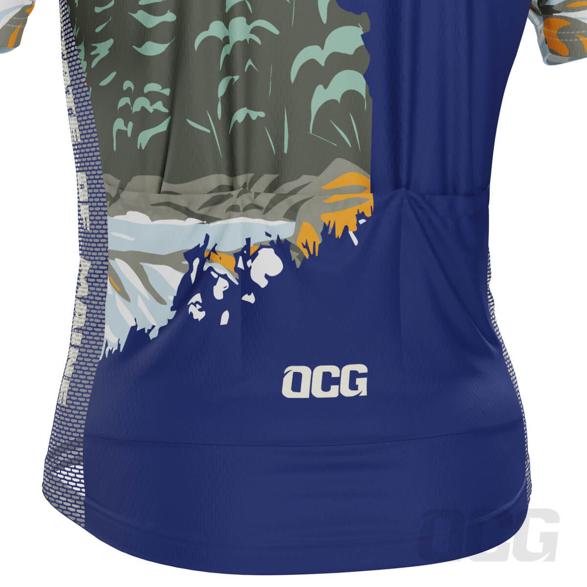 Men's Maine US State Icon Short Sleeve Cycling Jersey