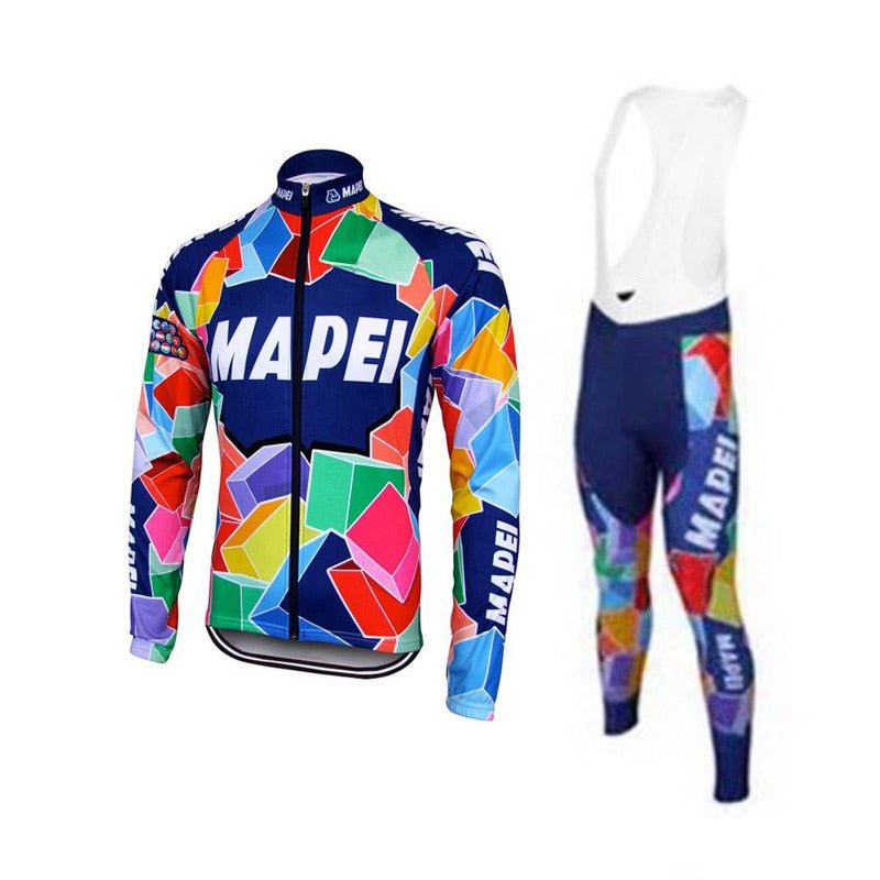 Mapei Retro Cycling Jersey Long Set