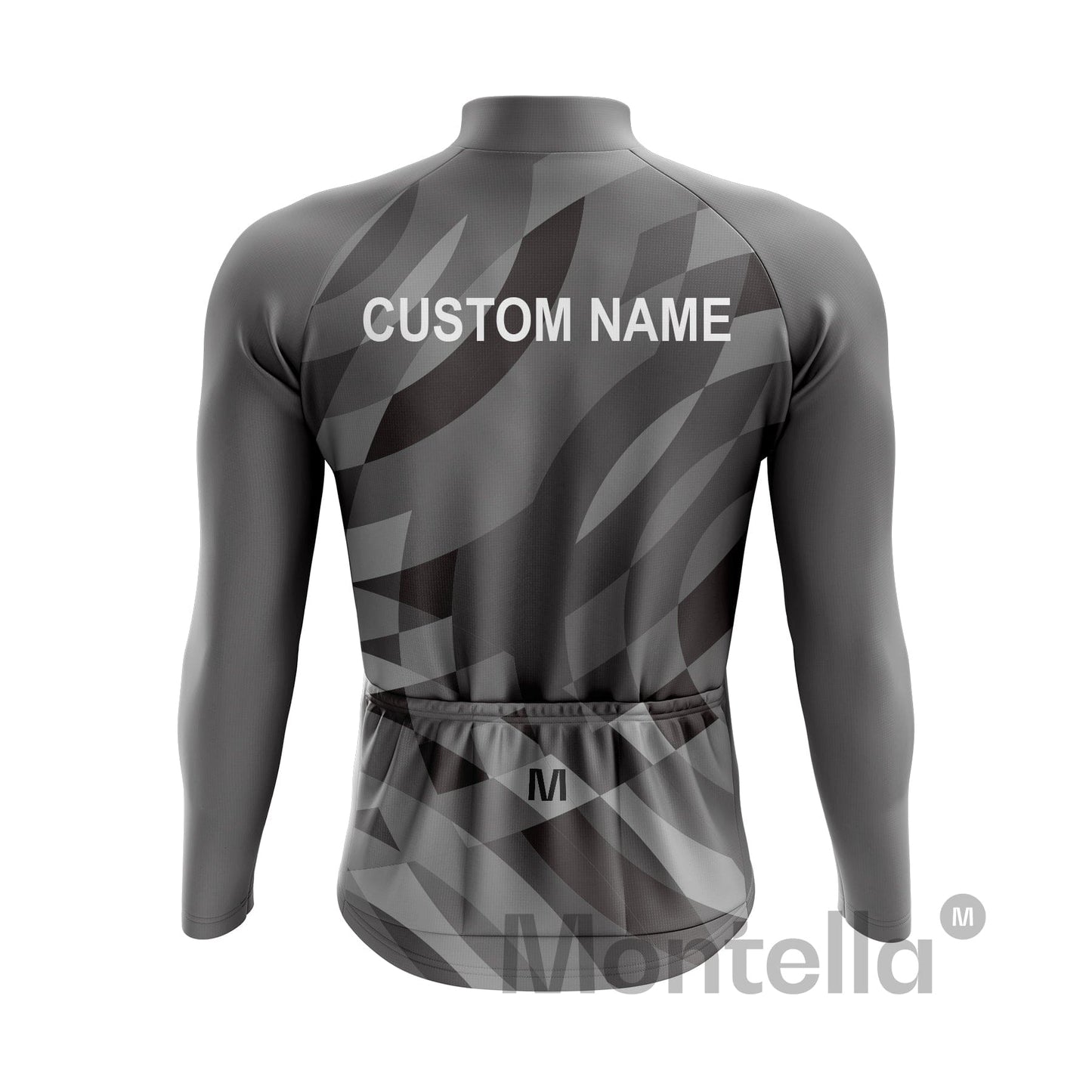Custom Long Sleeve Cycling Jersey - Blue