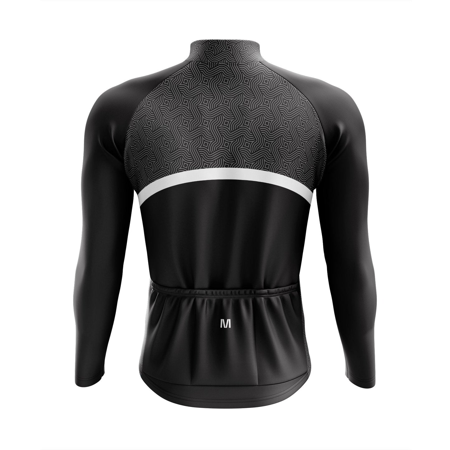 Men's Grey Long Sleeve Cycling Jersey