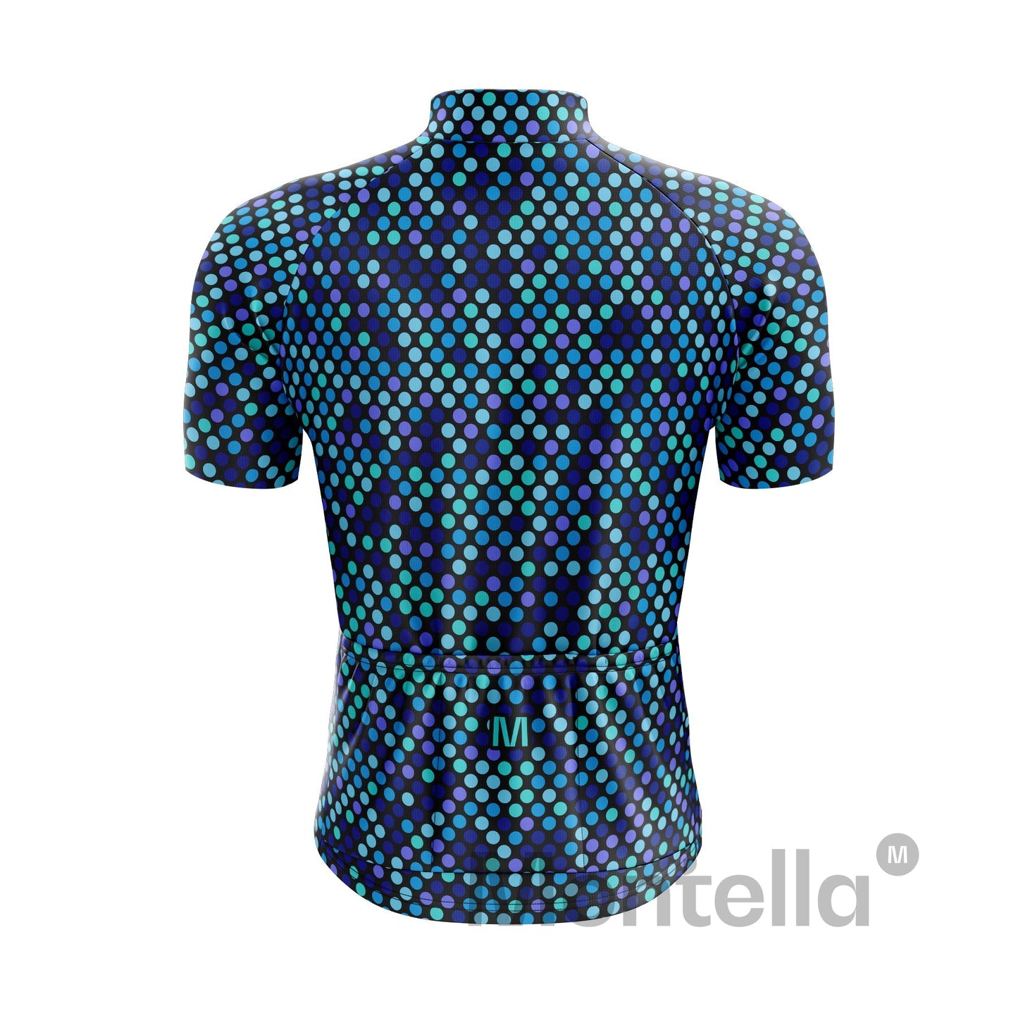 Men's Blue Dots Cycling Jersey or Bib Shorts
