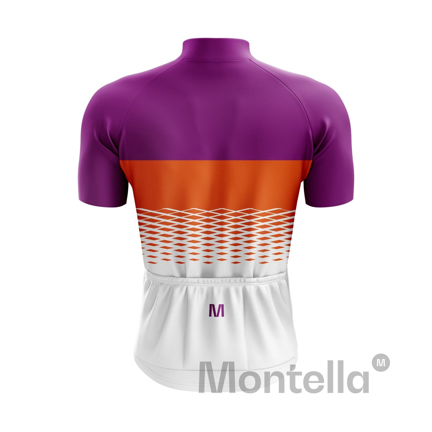 Men's White Purple Cycling Jersey or Bib Shorts