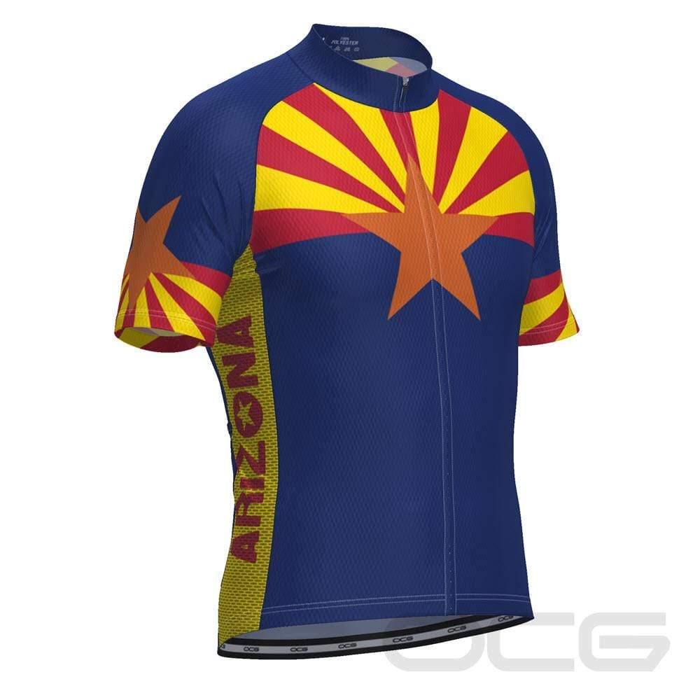 Men's Arizona US State Icon Short Sleeve Cycling Jersey