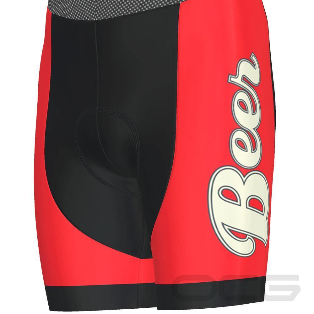Men's Give Your Brain The Night Off Beer Gel Padded Cycling Bib