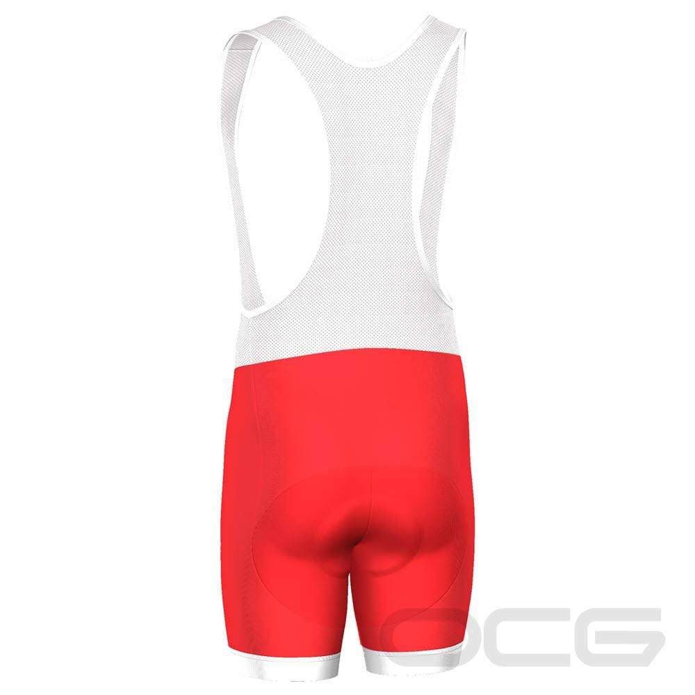 Men's Santa Claus Christmas Suit Gel Padded Cycling Bib