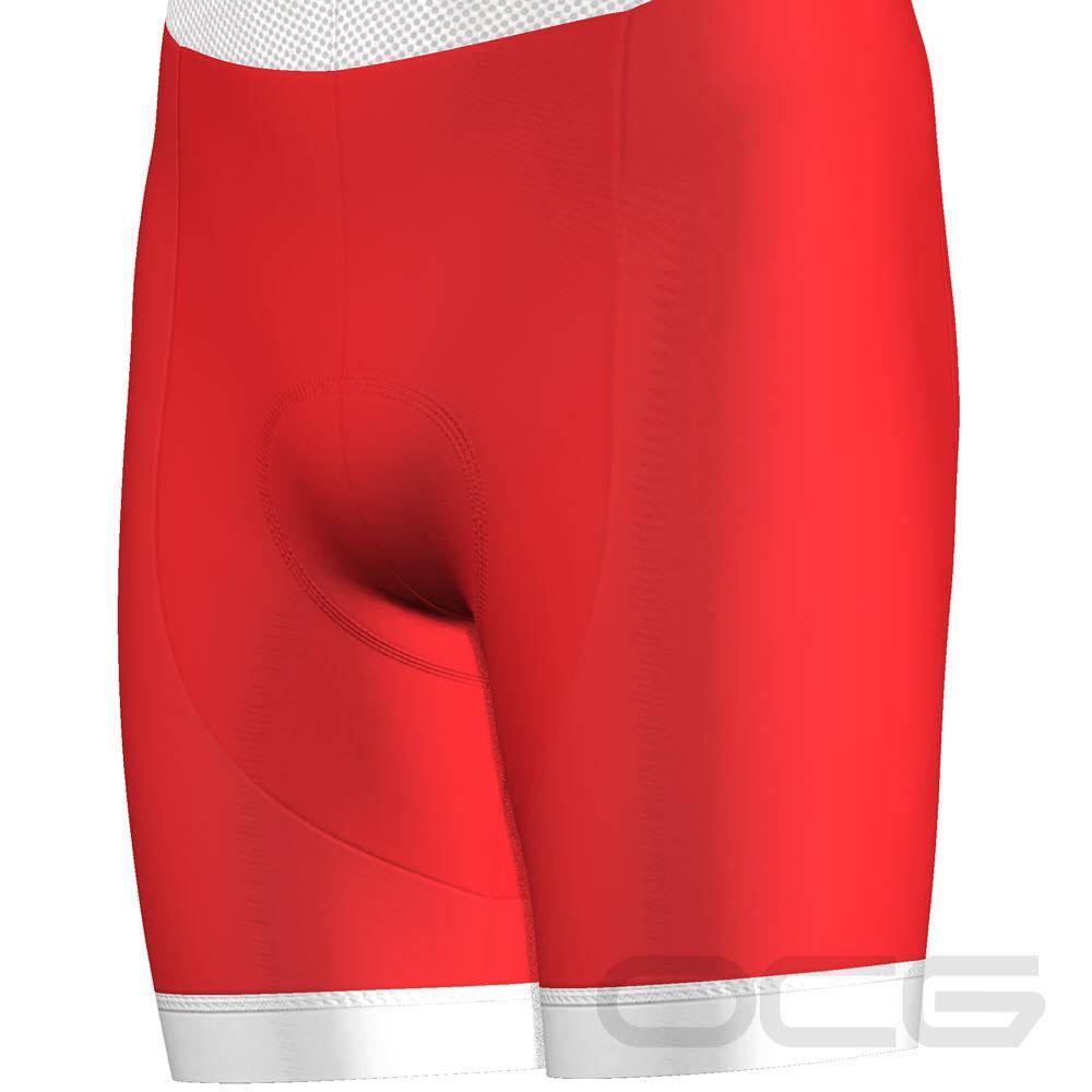 Men's Santa Claus Christmas Suit Gel Padded Cycling Bib