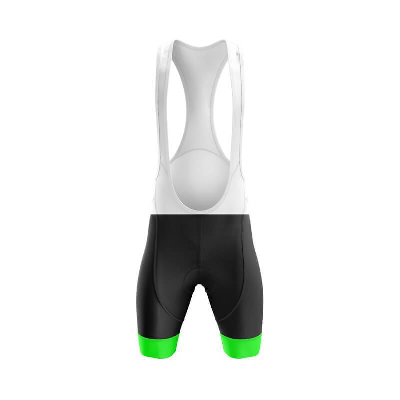 Men's Cycling Bib Shorts with Green detail