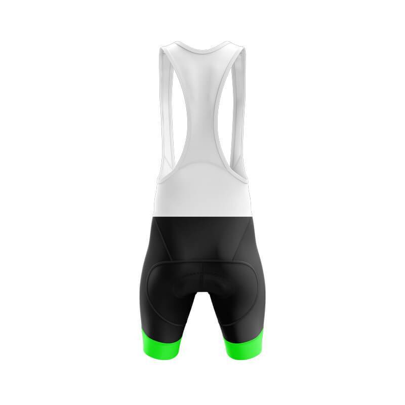 Men's Cycling Bib Shorts with Green detail