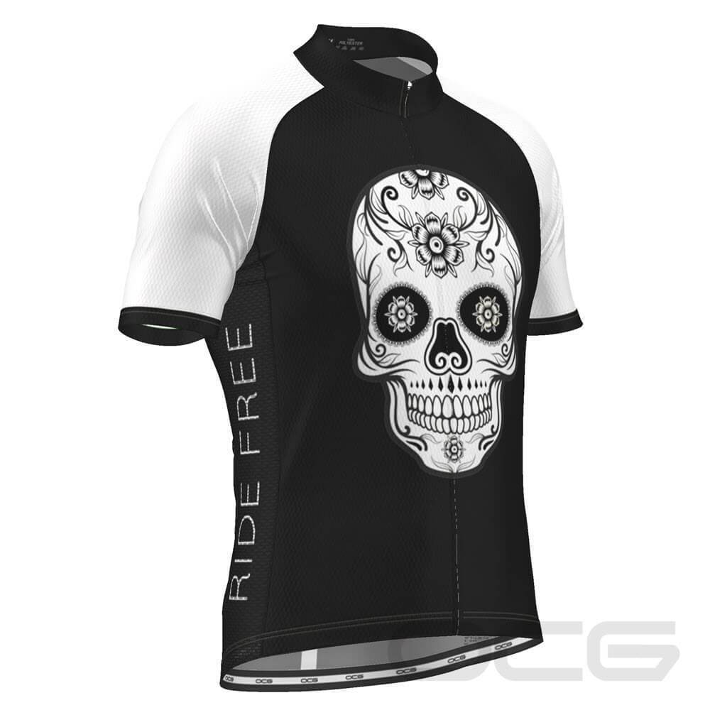 Men's Mexico Día de Muertos Short Sleeve Cycling Jersey