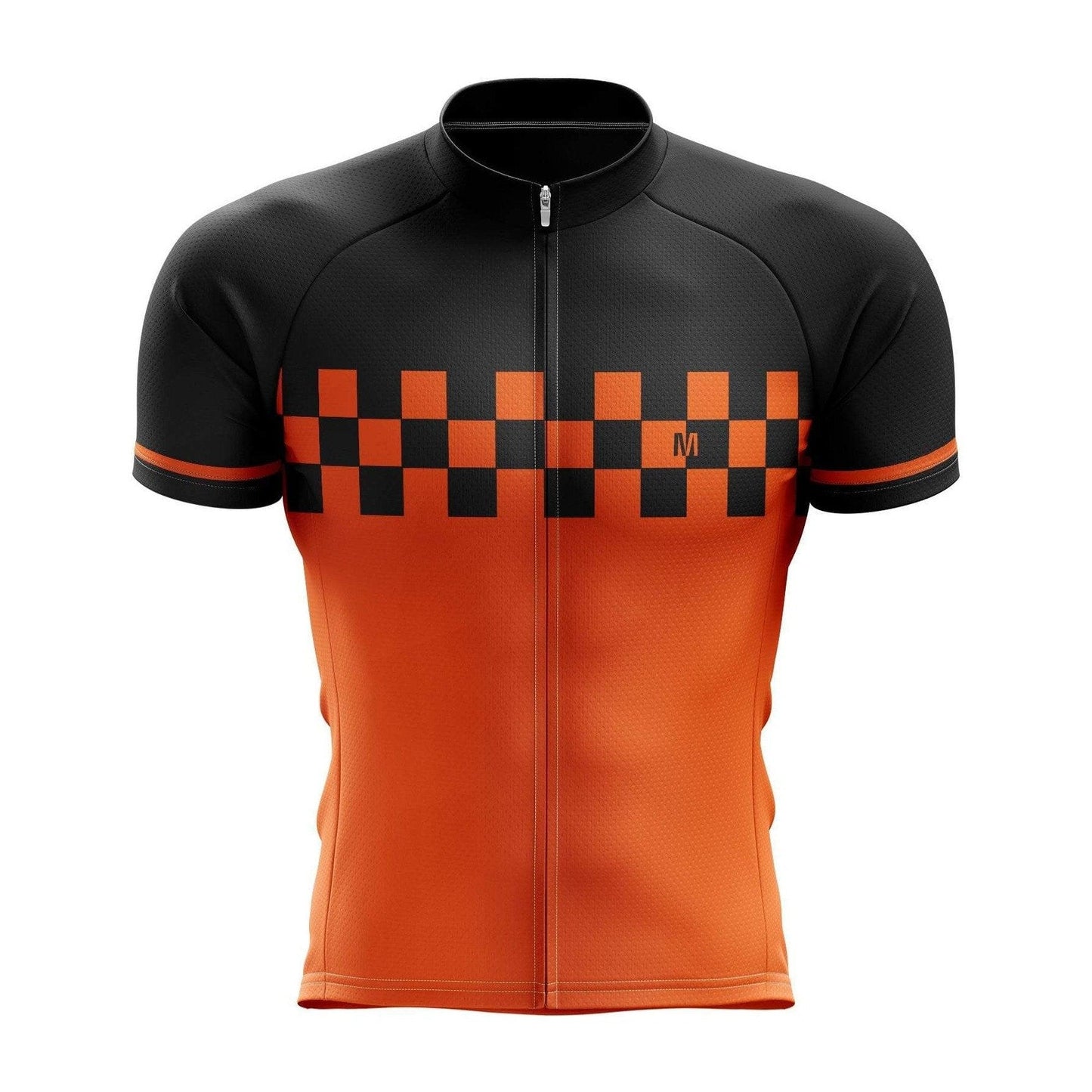 Men's Orange Speed Cycling Jersey and Bib Shorts