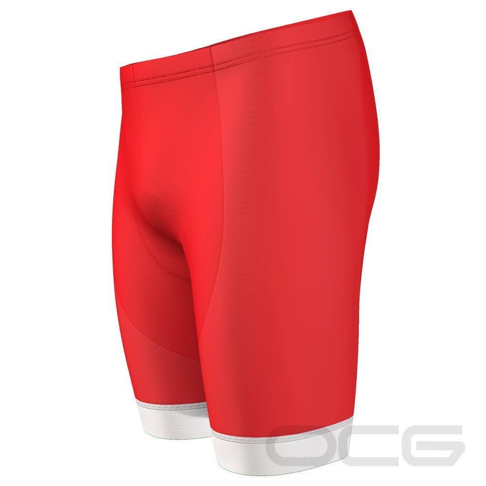 Men's Santa Claus Christmas Suit Gel Padded Cycling Shorts