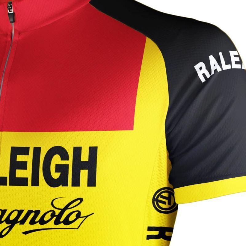 Men's Retro TI Raleigh Campagnolo Short Sleeve Cycling Jersey