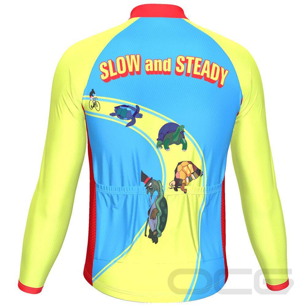 Men's Slow and Steady Long Sleeve Cycling Jersey