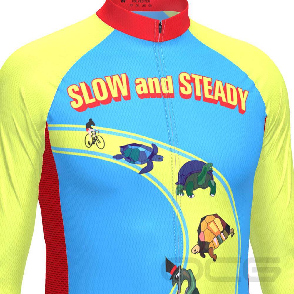 Men's Slow and Steady Long Sleeve Cycling Jersey