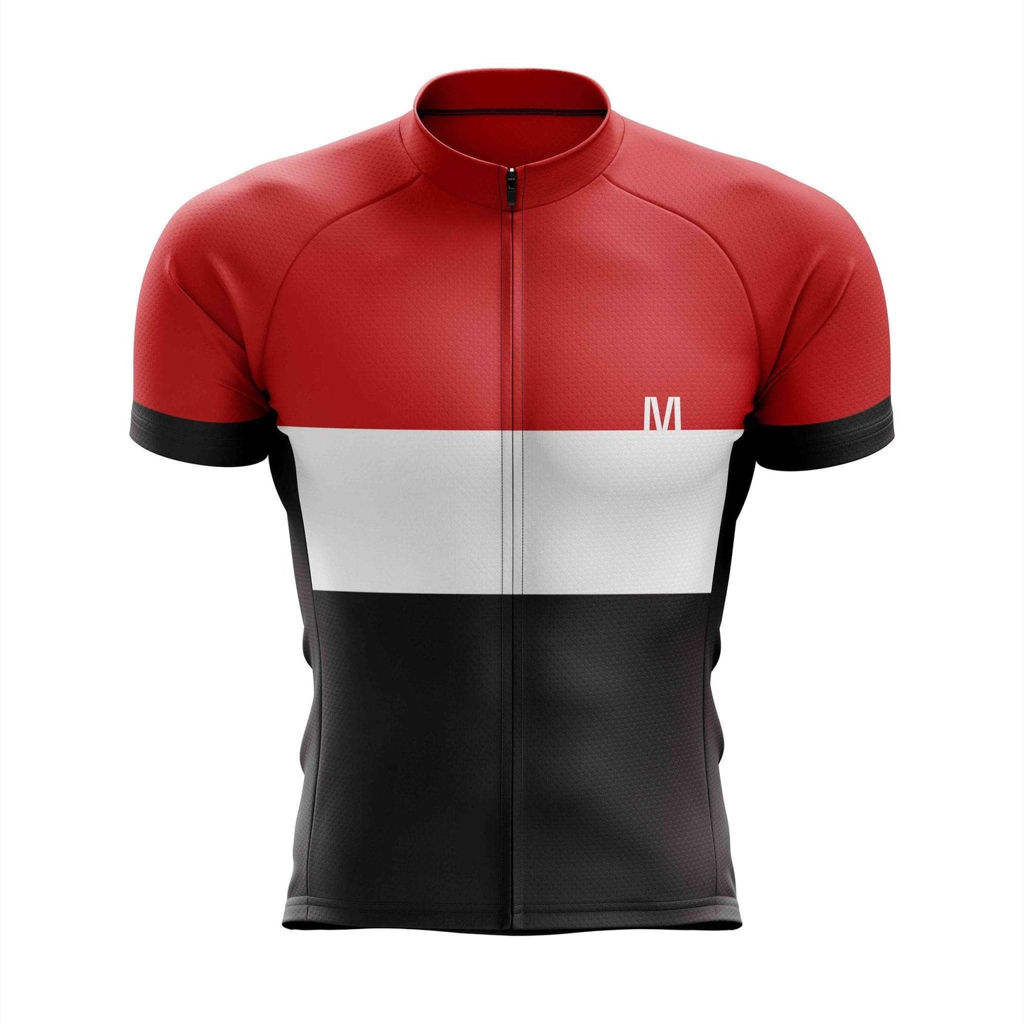 Men's Stylish Red Cycling Jersey