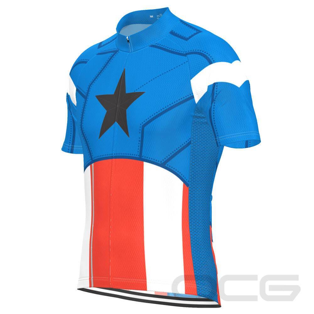 Men's The Captain USA Icon Short Sleeve Cycling Jersey