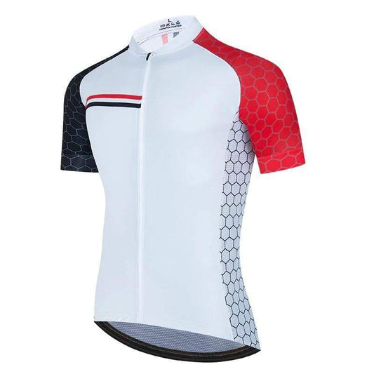 Men's White Pro Cycling Jersey