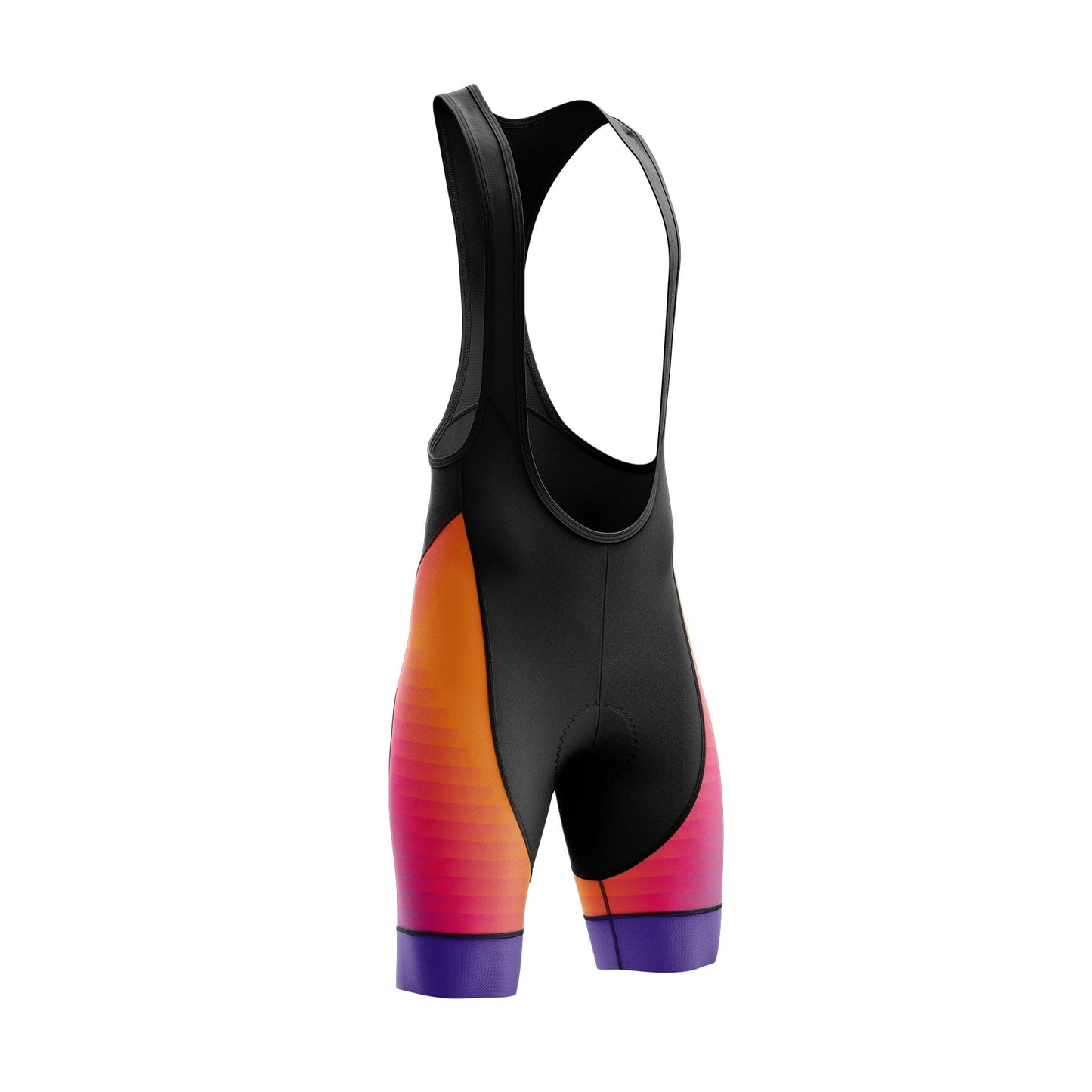 Men's Orange Purple Cycling Jersey or Bib Shorts