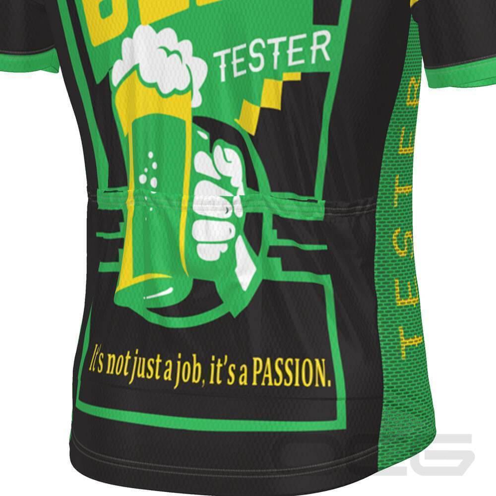 Men's Aussie Certified Beer Tester Short Sleeve Cycling Jersey