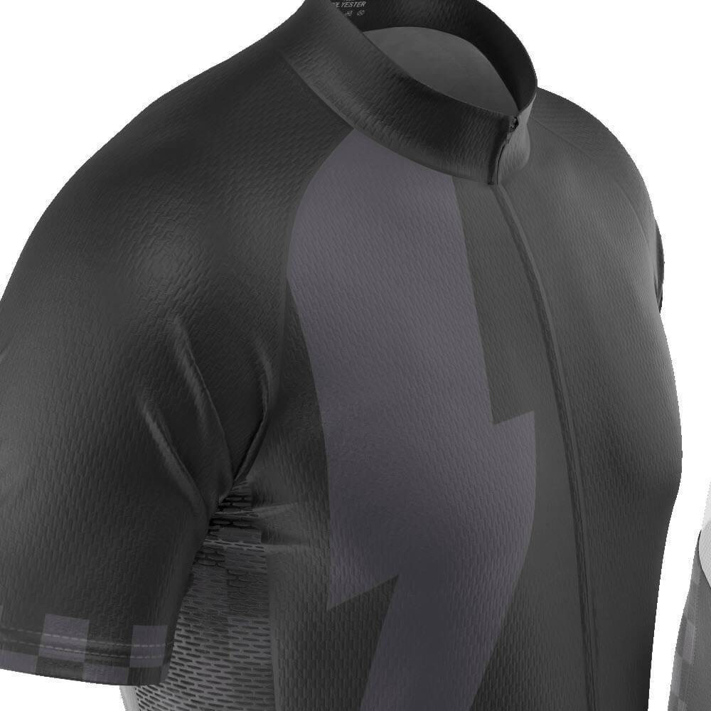 Men's Black Lightning 2 Piece Cycling Kit