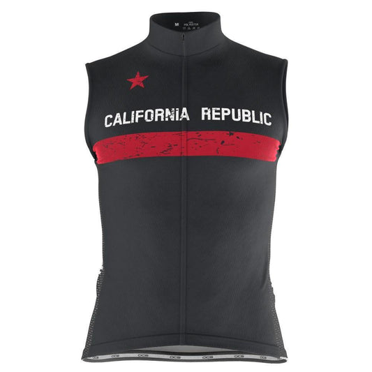 Men's California Republic Sleeveless Tech Cycling Jersey