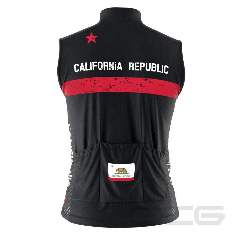 Men's California Republic Sleeveless Tech Cycling Jersey