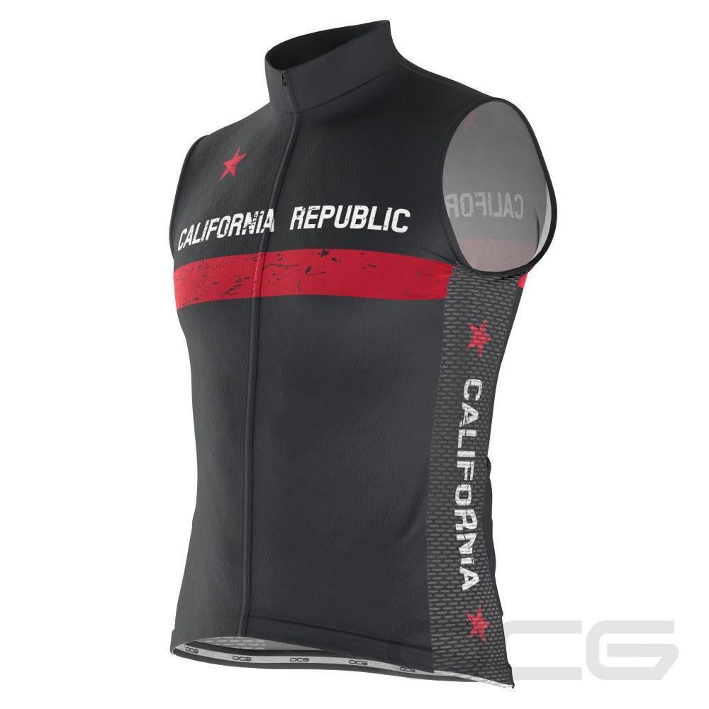 Men's California Republic Sleeveless Tech Cycling Jersey