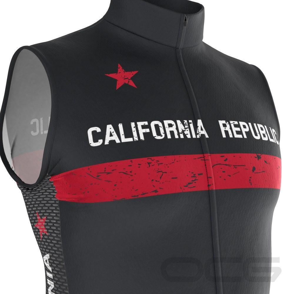 Men's California Republic Sleeveless Tech Cycling Jersey