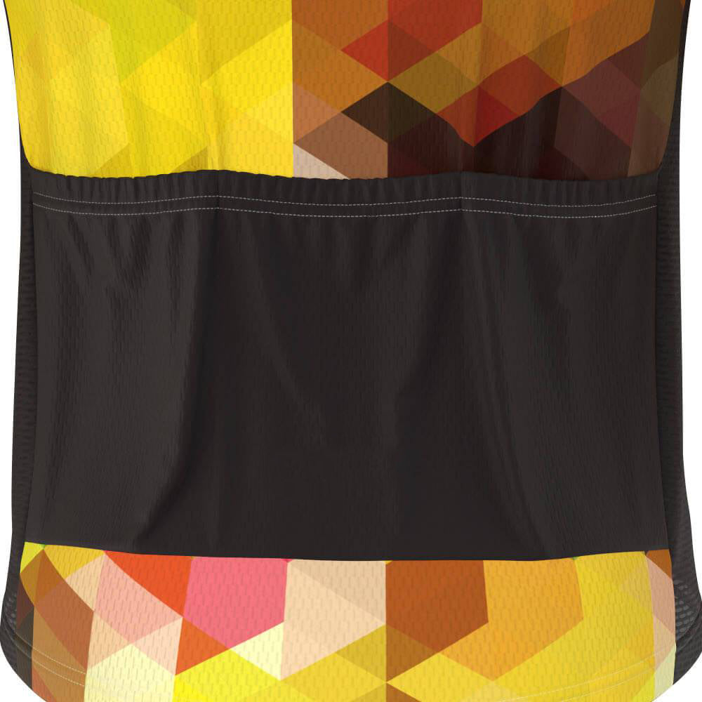 Men's High Viz Mosaic Long Sleeve Cycling Jersey